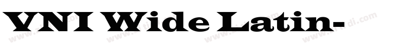 VNI Wide Latin字体转换